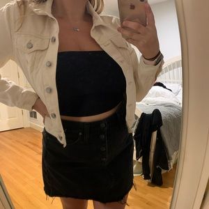 URBAN OUTFITTERS CREAM DENIM JACKET